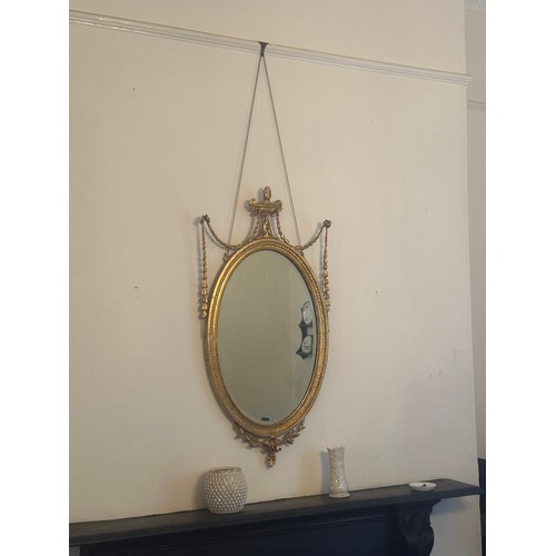 378 - Super Star Lot : A glorious antique mid 19th Century Empire style gilt mirror with bevelled glass be... 