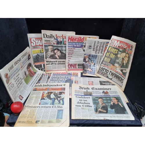 964 - A large impressive collection of newspapers including the 'Evening Herald' and the 'Irish Daily Mirr... 