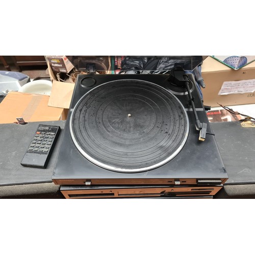 454 - An excellent  stereo equipment including a Pioneer auto return stereo turntable Model No. PL-Z93, a ... 