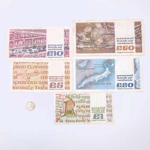 510 - Star lot :  A good collection of B-series Irish bank notes consisting of a 50 & 20 pound note dated ... 