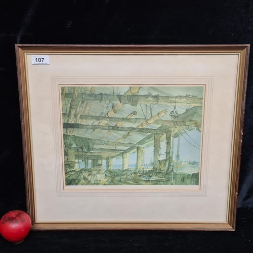 107 - A 1973 limited edition (850) print of a watercolour painting originally by Francis Russell-Flint tit... 