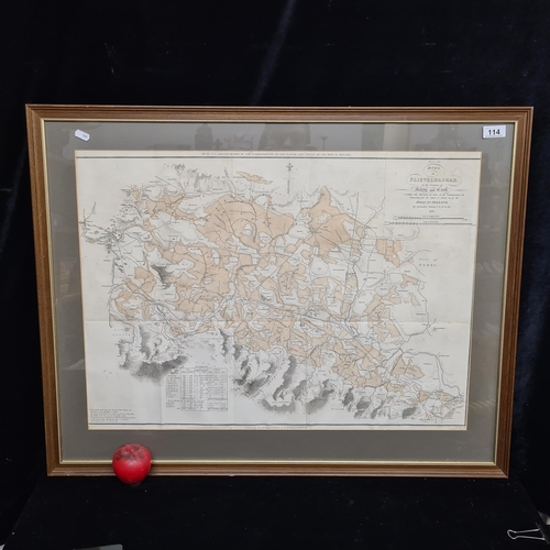 114 - A super antique 1812 map of Bogs of Ireland - in Counties Kerry and Cork.. Printed 1814 by the House... 