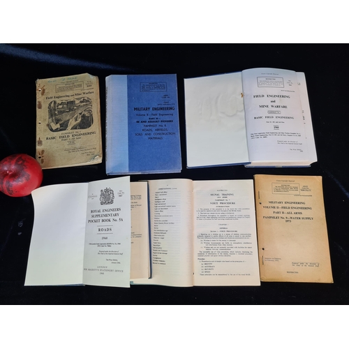 126 - A mixed lot of books and pamphlets on military engineering interest dated from 1950s to mid 1970s.