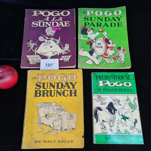 137 - Four charming vintage POGO books dating from 1958 to 1967.