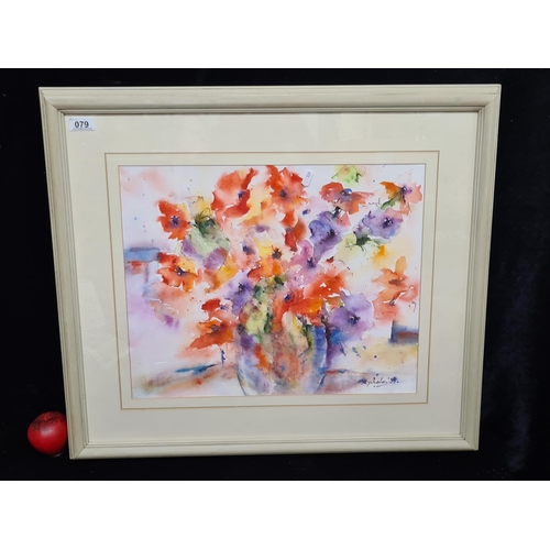 79 - Star Lot: An original watercolour titled 'Garden Collection' on paper painting . Features a still li... 