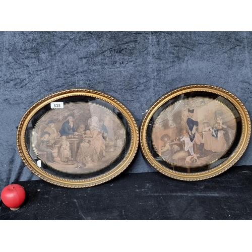 838 - A pair of wonderful late 19th Century chromolithographs after paintings by George Morland (b.1763 – ... 