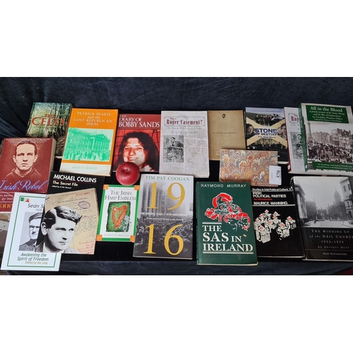 799 - Mixed lot of Irish political and historical themed books, spanning various eras, showcasing Ireland'... 