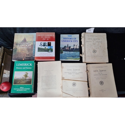 800 - Collection of Irish history books, featuring works on Limerick and a multi-volume set of 19th-centur... 