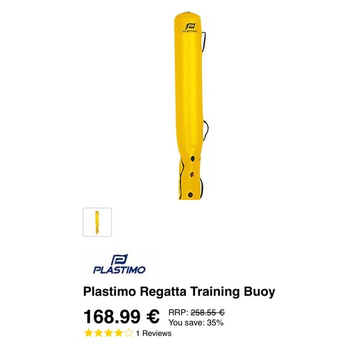 368 - Two Regatta Buoys both include nylon travel case. €168 each on line.