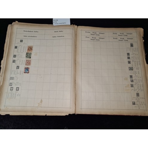 789 - Vintage Illustrated Postage Stamp Album, Album is 20-30% full but the stamps are early. Strong on It... 