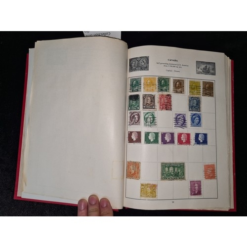 792 - Cardinal Illustrated Loose-Leaf Stamp Album containing a varied collection of world stamps, includin... 