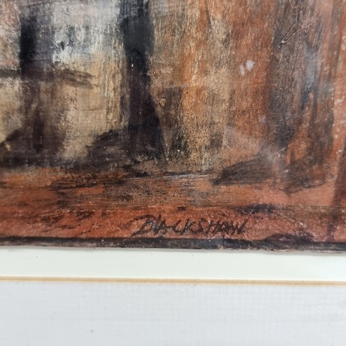 78 - Super Star Lot: A large 'Basil Blackshaw' (Irish, 1932–2016) mixed media painting on board. Features... 