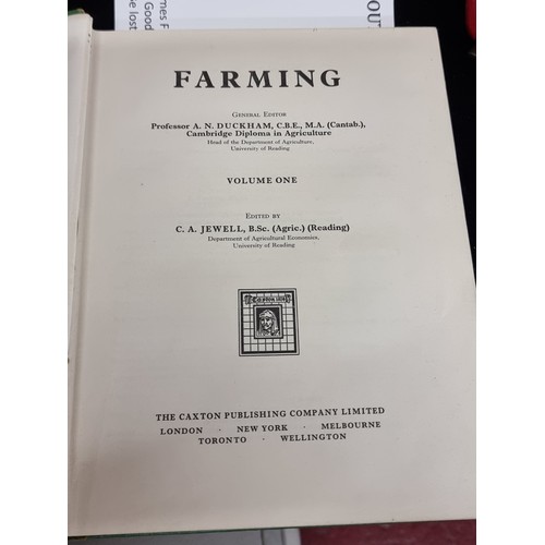 290 - Four hardback Farming: Volumes 1, 2, 3 and 4 Duckham, Professor A. N. (Ed.) Published by Caxton Publ... 