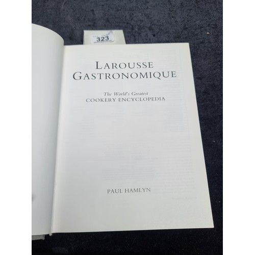 323 - An impressive large hardback book titled 'Larousse Gastronomique - The worlds greatest cookery encyc... 