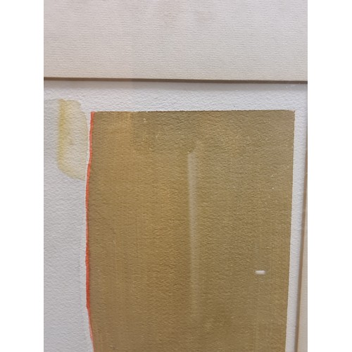 95 - Star Lot: An original 'John Kelly' (Irish. 1932-2006) gouache on paper painting. Features abstract s... 