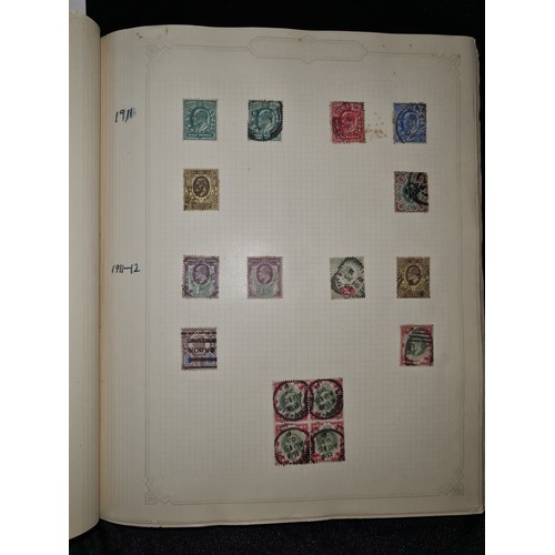 793 - Star Lot : Antique stamp album, A very presented early stamp album of mounted stamps. inc over print... 