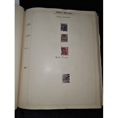 793 - Star Lot : Antique stamp album, A very presented early stamp album of mounted stamps. inc over print... 