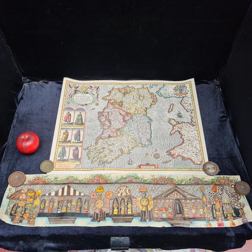 122 - A beautiful highly detailed pen and ink on paper painting featuring an Indian festival scene ' Triss... 