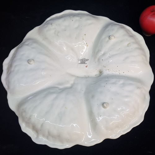 123 - A whimsical large 1960s hand painted ceramic Carlton ware serving platter featuring a lobster to cen... 