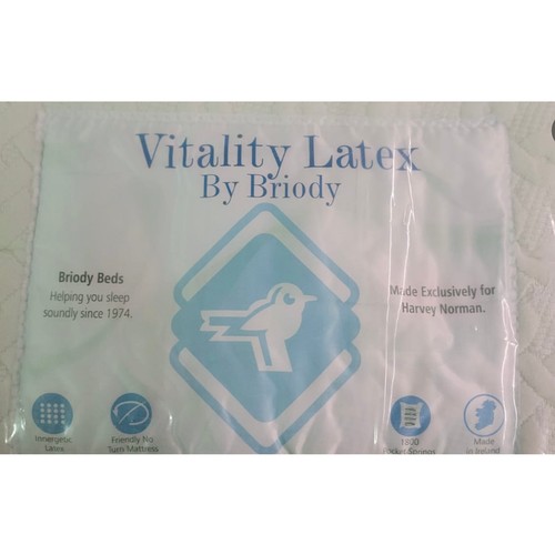 1005 - Star Lot : A 3 feet Single Vitality Latex By Broiody mattress as new. RRP €360 Beds are off site so ... 