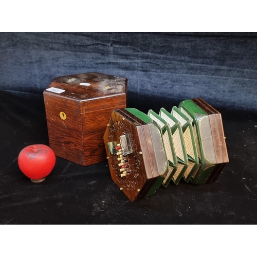 161 - Star Lot An amazing antique Victorian concertina made by Joseph Scates in 32 New Bond Street, London... 