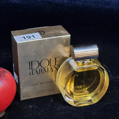 191 - A 75ml Georgio Armani perfume bottle of IDOLE d'Armani Eau De Parfum. RRP: 149 euro on perfumeworld.... 