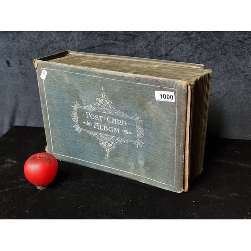 1000 - A very large magnificent early 20th century post card album filled with stunning European scenes. pr... 