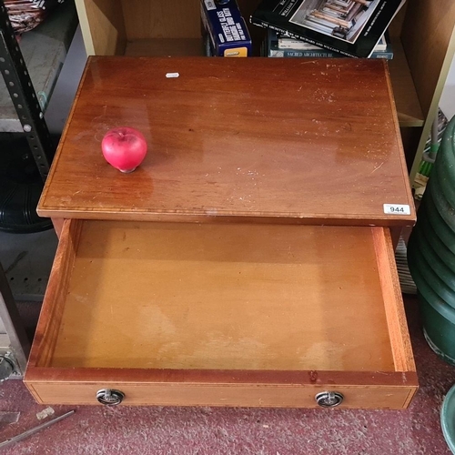 944 - A vintage four-drawer chest, with classic metal pull handles.