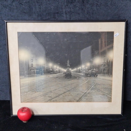 124 - A fabulous 1930s photographic print of O'Connell street, Dublin. Signed 'J. C. Clarke Dublin' bottom... 