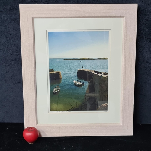 125 - A quality print of an oil painting featuring Coliemore Harbour, Dalkey. Signed indistinctly bottom r... 