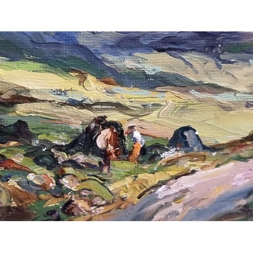 114 - Star Lot: A charming John Thomas Bannon (Irish Postwar, Contemporary b.1952) oil on board painting f... 