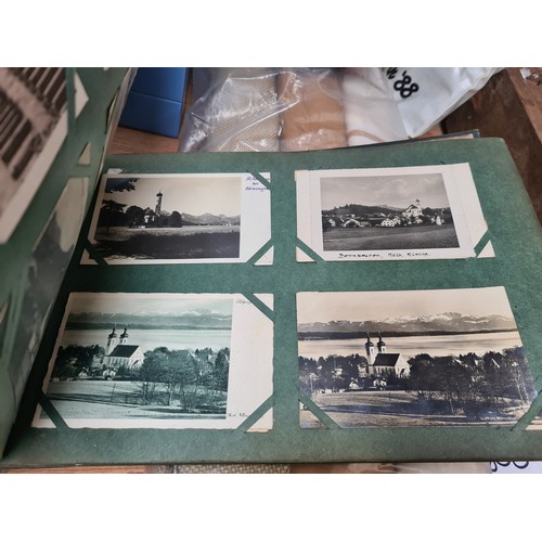 1000 - A very large magnificent early 20th century post card album filled with stunning European scenes. pr... 