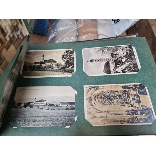 1000 - A very large magnificent early 20th century post card album filled with stunning European scenes. pr... 