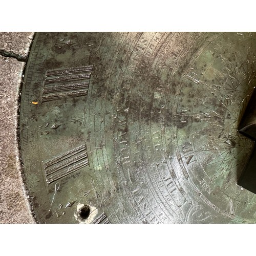 921 - Super Star Lot: A Mid 18th century sundial By John Alment Dublin, active 1740-1787  Opticial and ins... 