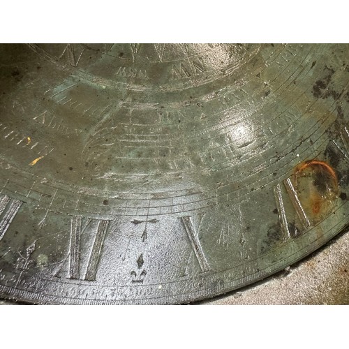 921 - Super Star Lot: A Mid 18th century sundial By John Alment Dublin, active 1740-1787  Opticial and ins... 