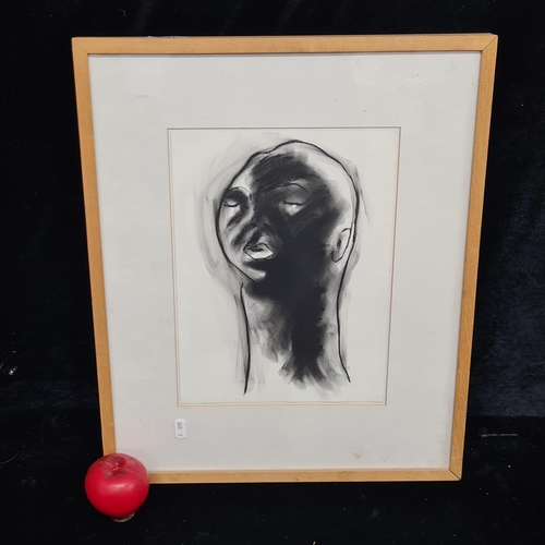 100 - Star lot: Valerie Joyce (Irish. Contemporary) A stunning original charcoal on paper drawing / painti... 