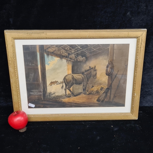 104 - Star Lot: A fabulous original watercolour on paper painting after an original painting by George Mor... 