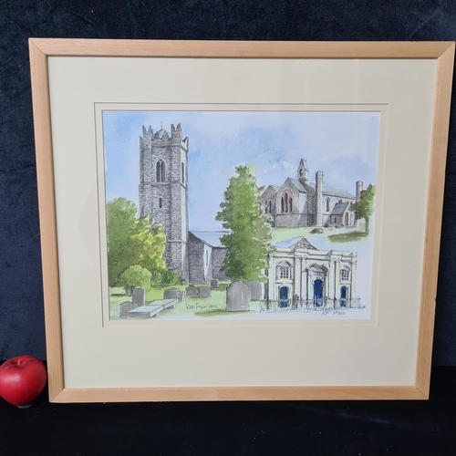 141 - A Ken Flynn limited edition 14 / 200 print. Featuring Churches of Ireland. Hand signed by artist bot... 