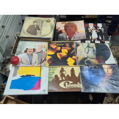 187 - A super vintage selection of LP's / vinyl records from artists such as Genesis, Alison Moyet, Talkin... 