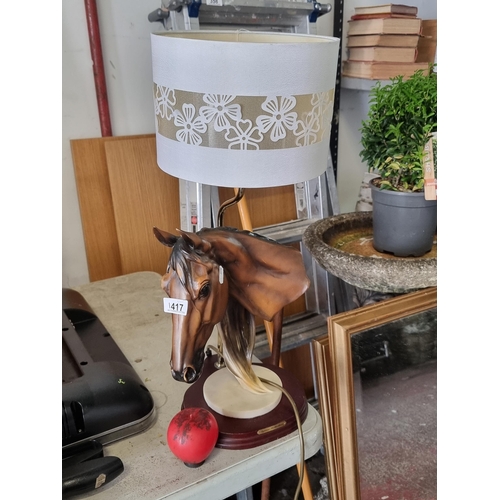 1417 - A wonderful equestrian themed table lamp from the Equine Collection.