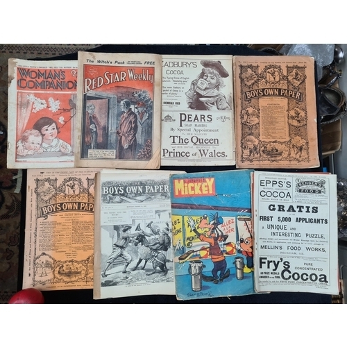 180 - A selection of antique Boys Own Paper Publications and Magazines dating from the late 1880's and 189... 