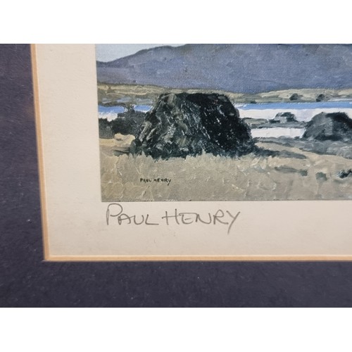 61 - A wonderful hand signed limited edition 251 / 300 print of a 'Paul Henry' oil painting. Features a t... 