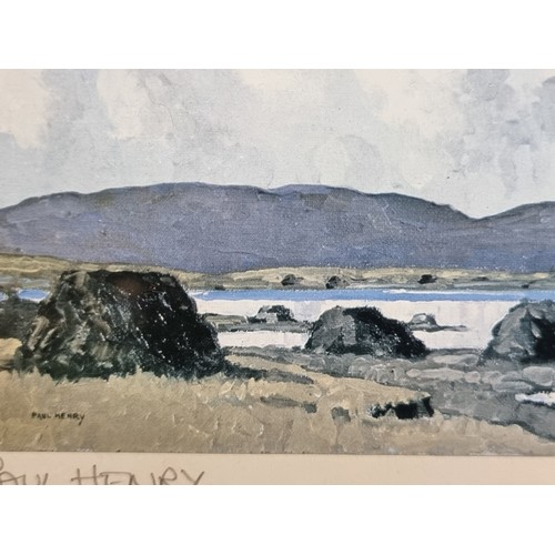 61 - A wonderful hand signed limited edition 251 / 300 print of a 'Paul Henry' oil painting. Features a t... 