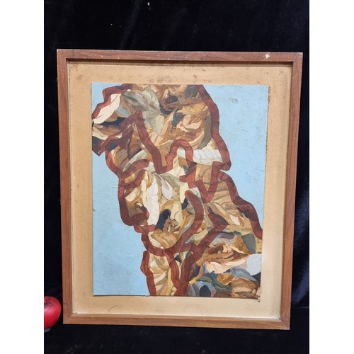 62 - Star Lot:  Pat Horan (RHA. Irish Contemporary) A fabulous oil on board painting. Features a cubist s... 