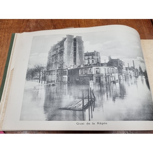 173 - A fantastic photo album, dated 1910 depicting imagery of Parisian landmarks, including photos of La ... 