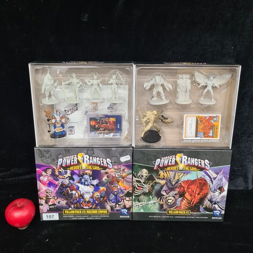 107 - Two boxes of Saban's Power Rangers Heroes of the Grid. One Villain Pack #2: Machine Empire and one V... 