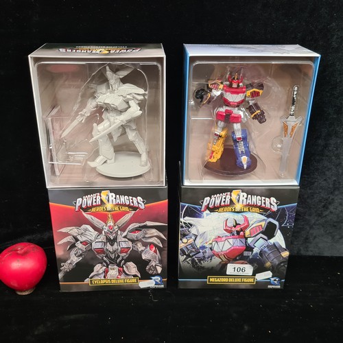 106 - Two boxes of Saban's Power Rangers Heroes of the Grid. One Megazord Deluxe Figure and one Cyclopsis ... 