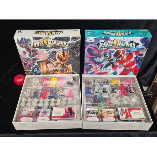 104 - Two boxes of Saban's Power Rangers Rise of the Psycho Rangers and Shattered Grid. Two games by Johna... 