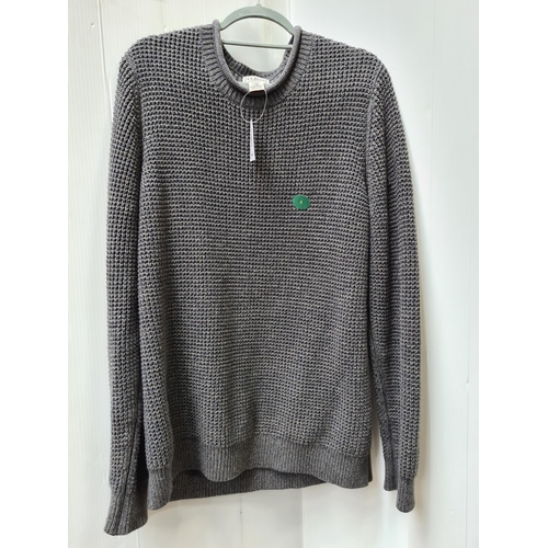 373 - A 'L.L Bean' Organic Cotton Dark Cinder Sweater. Size: Large. In brand new condition with tags.