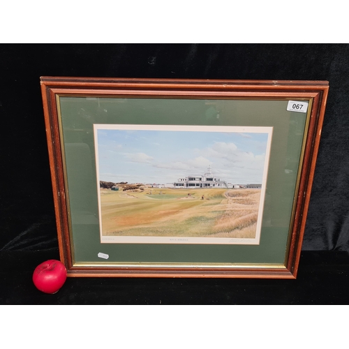 67 - A super hand signed Graeme W Baxtor giclee print titled ' Royal Birkdale'. Features the titular golf... 